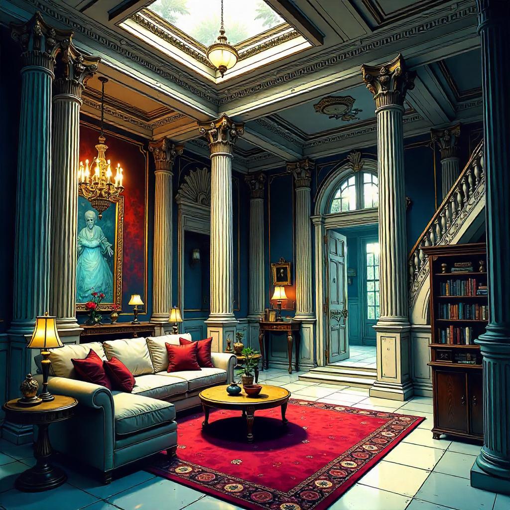 Mansion in an Apartment: Comic Book Splash