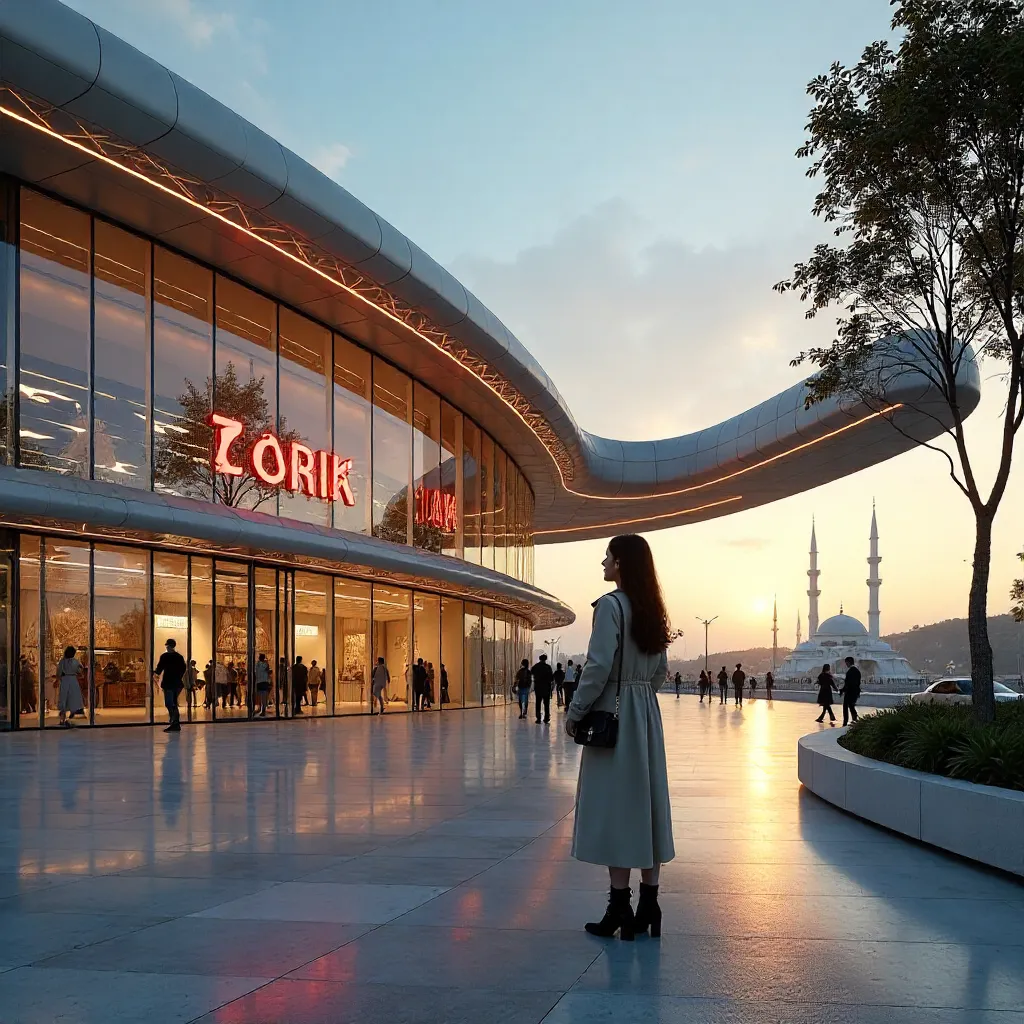 Gazing at Futuristic Ankara Mall Architecture