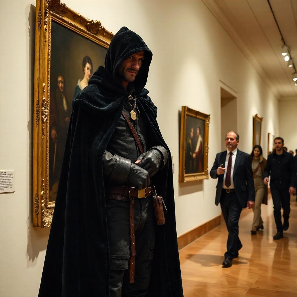 The Rogue Thief in an Oil Painting