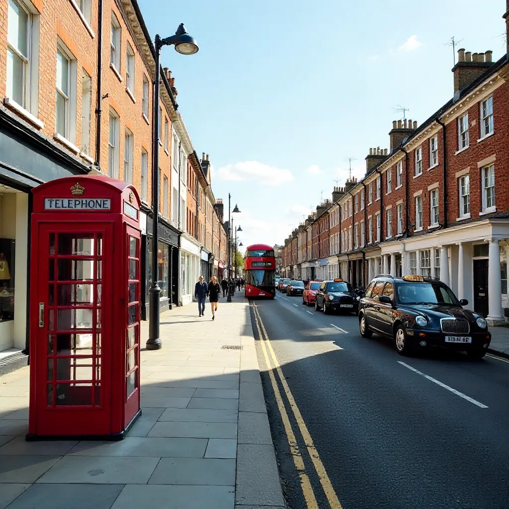 Bright London Street Scene – Free Stock Photo
