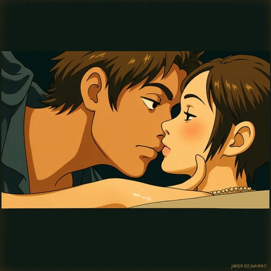 Rachel Weisz and Hugh Jackman in The Fountain (2006) - Anime style