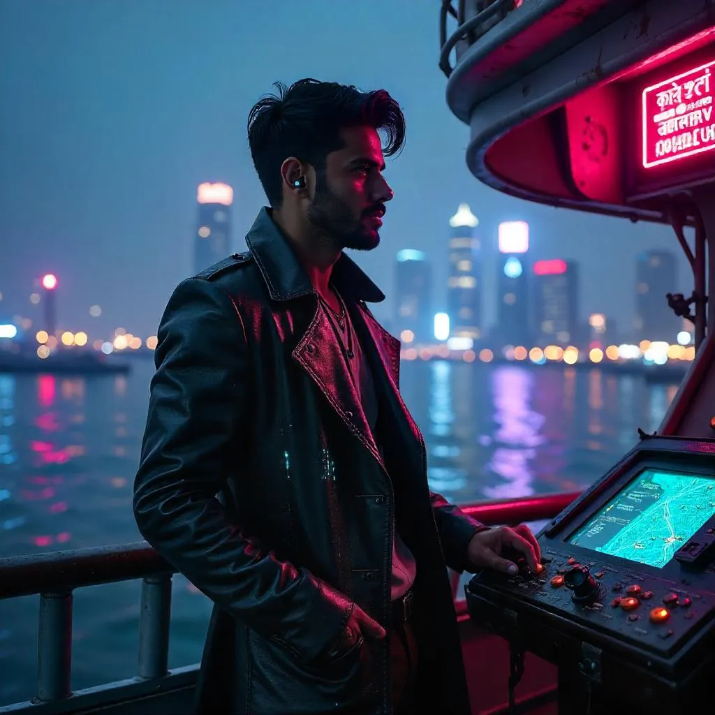 Neon Night: Indian Cyberpunk on a Boat