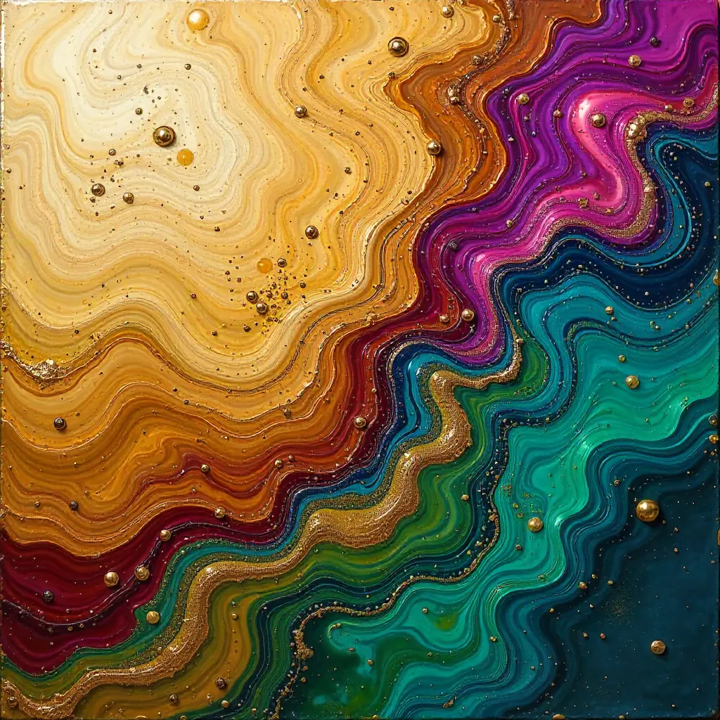 Mesmerizing Earth-Tone Fluid Abstract