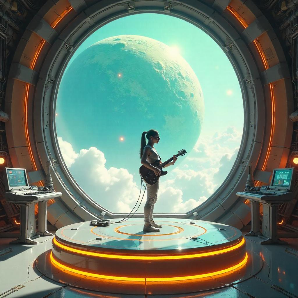 Musician in a Terraforming Station - Concept Art