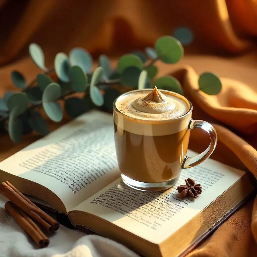 Warm Autumn Dalgona Coffee Still Life