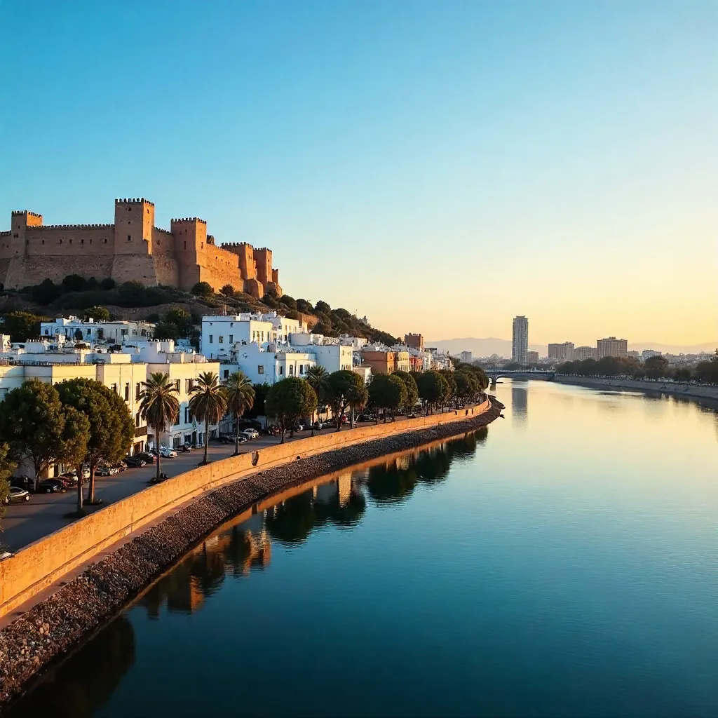 Rabat Morocco Cityscape at Golden Hour – Free Stock Photo