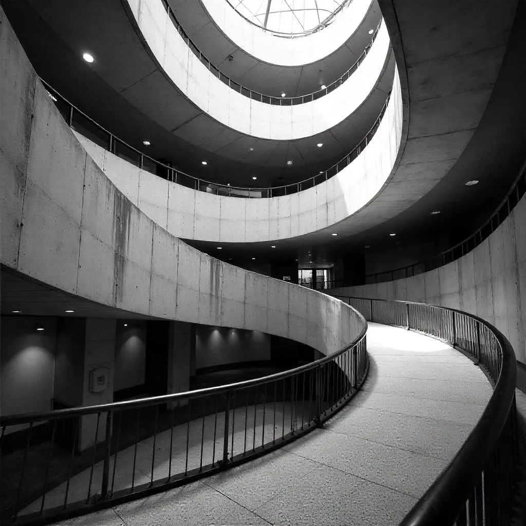 Dynamic Curves in Concrete Architecture