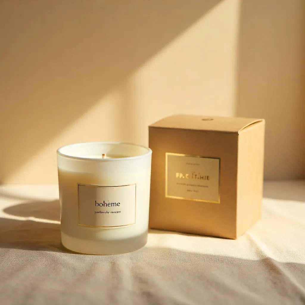 Sunlit Boheme Candle with Elegant Packaging