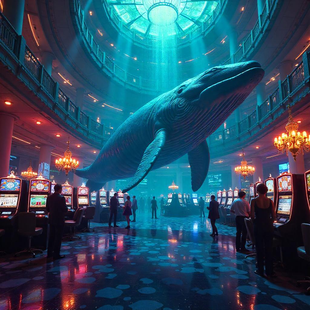 Whale in Neon Casino: A Digital Fantasy