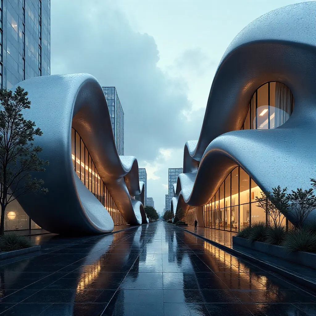 Gleaming Curves in Modern Metallic Architecture