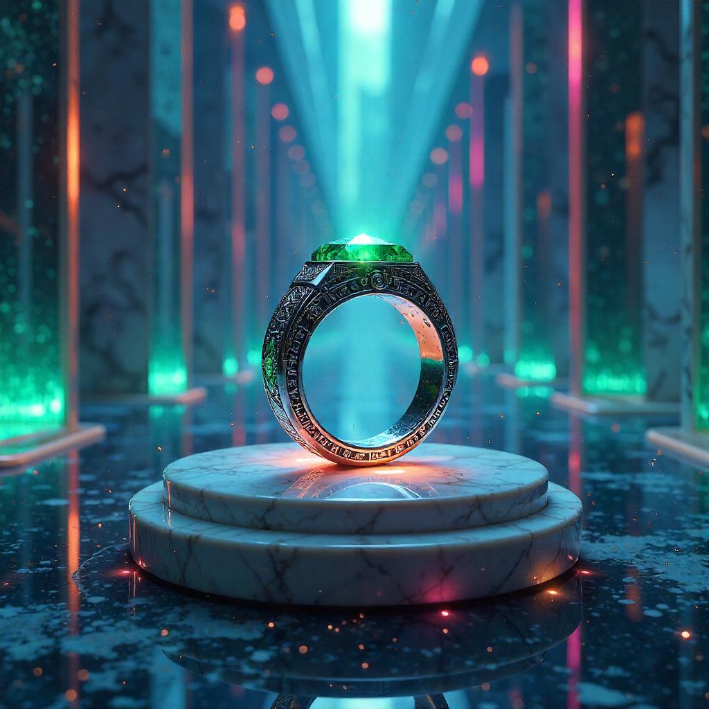 Enchanted Ring in a Mirror Maze