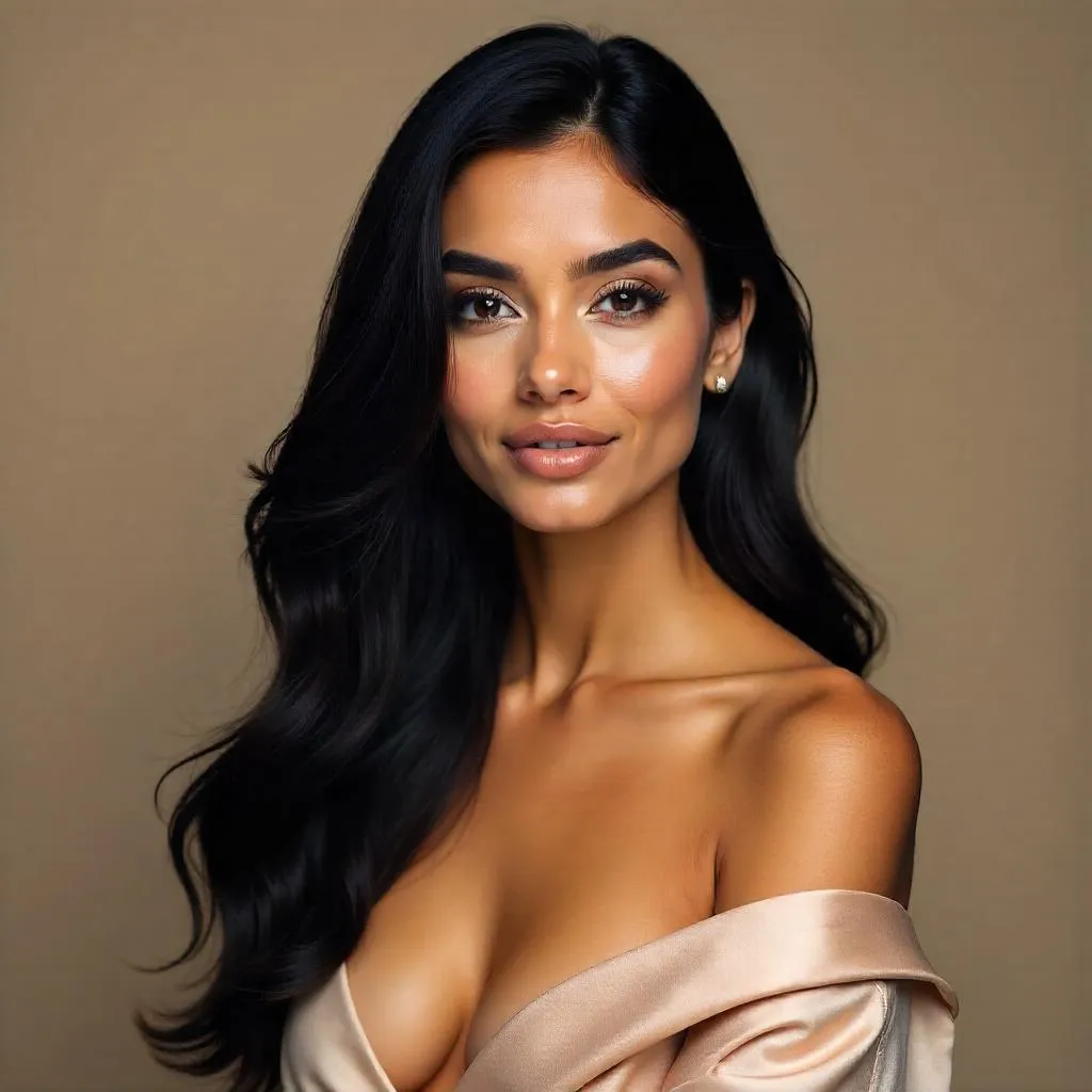 Studio Portrait of a Beautiful Indian Woman