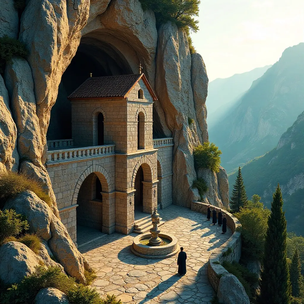 Cliffside Monastery of Dabovići, Montenegro