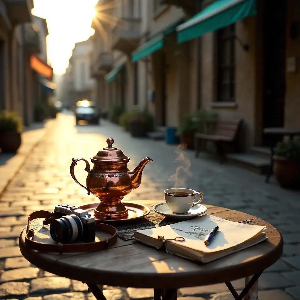 Charming Diyarbakır Outdoor Coffee Table Setup