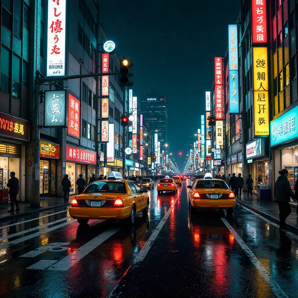 Ginza Night Neon: Bustling Chūō-ku Streets