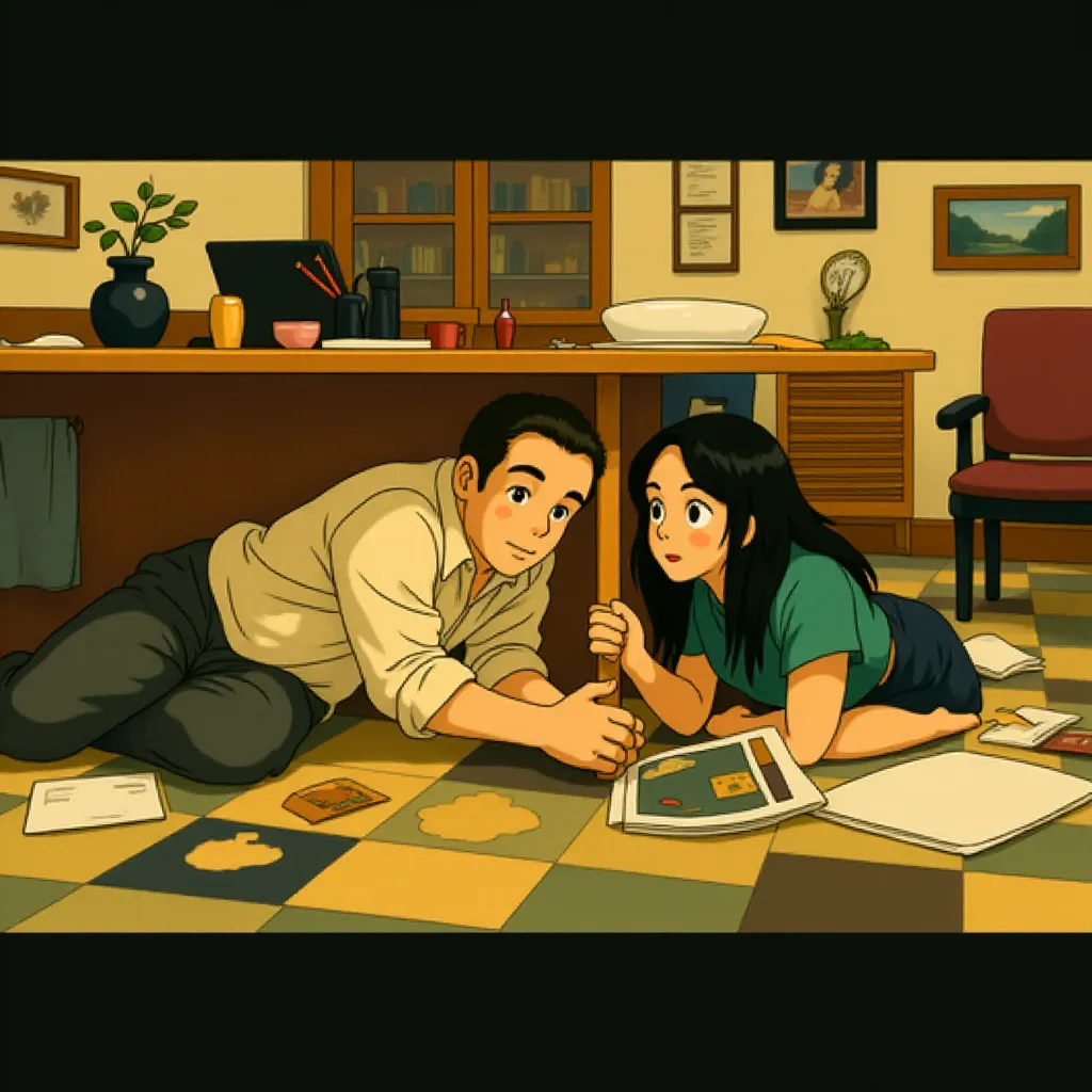 Paul Giamatti and Archie Panjabi in San Andreas (2015) - Anime style