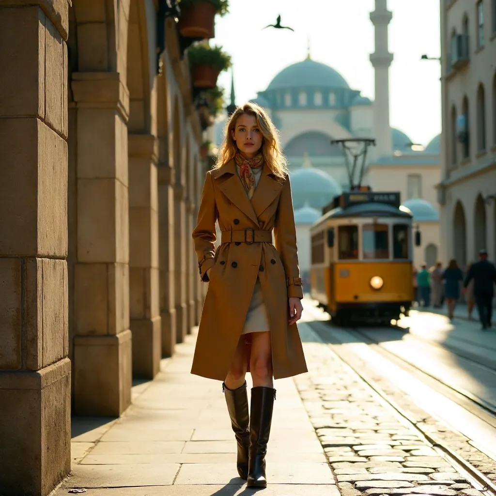 Fashionable Explorer in Historic Istanbul