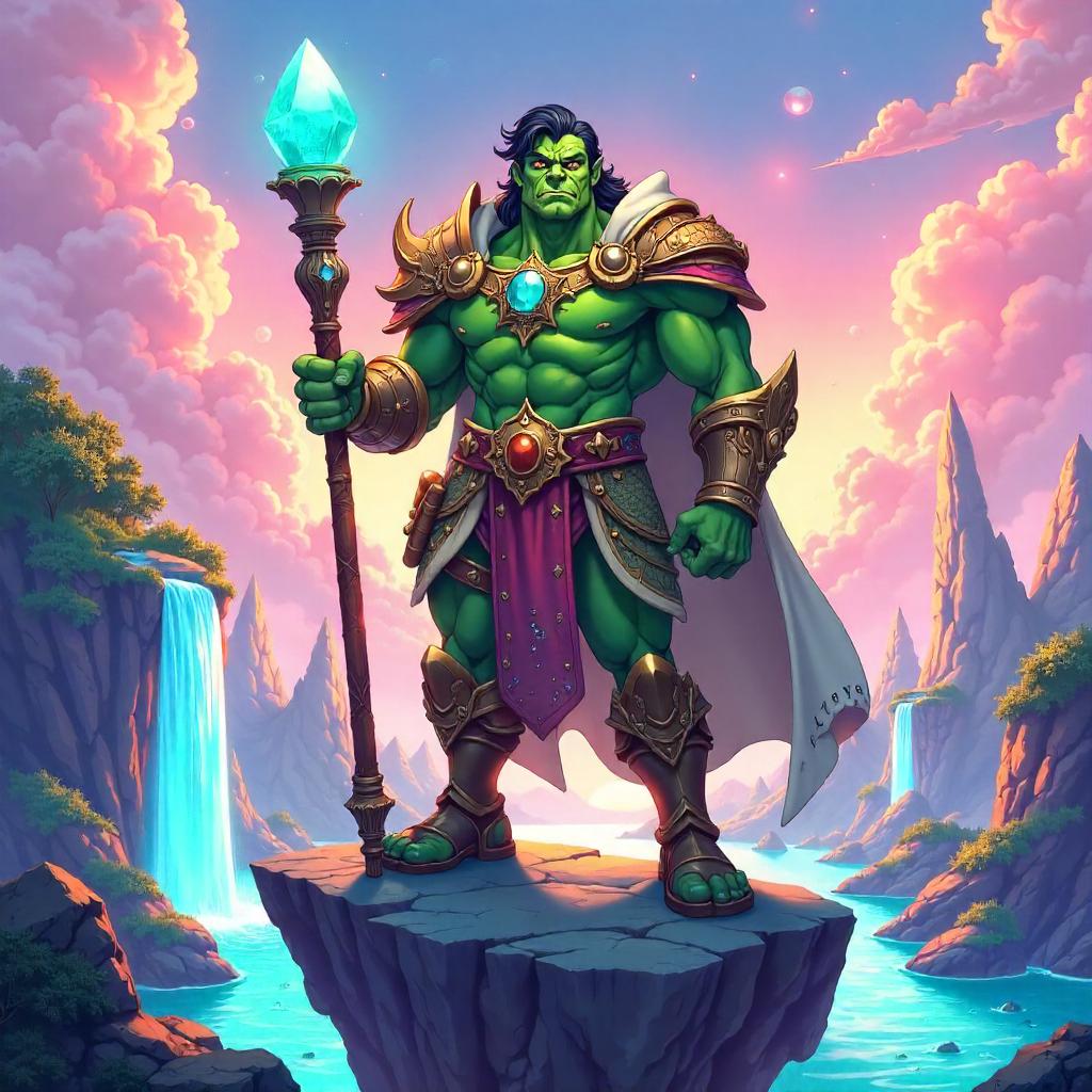 Dreambound Orc in Anime Fantasy Realm
