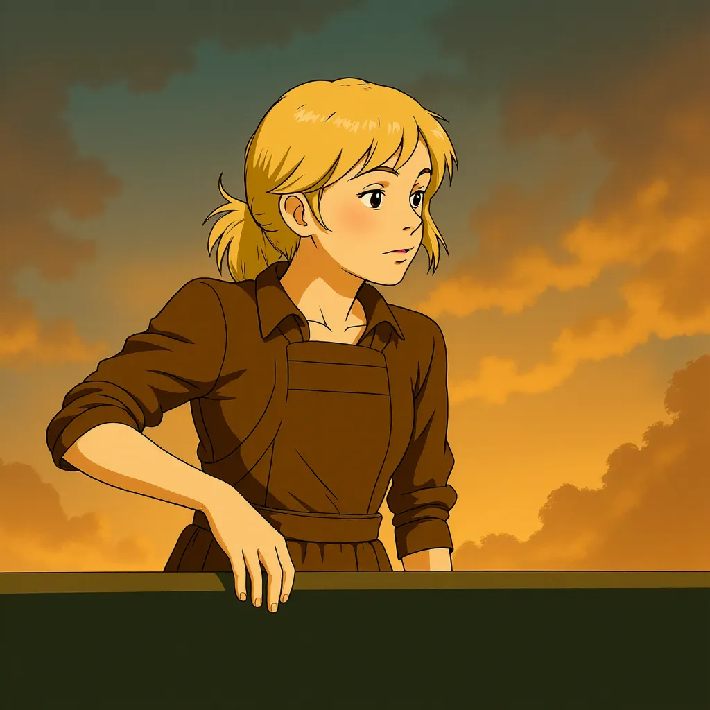Linda Hamilton in Terminator: Dark Fate (2019) - Anime style