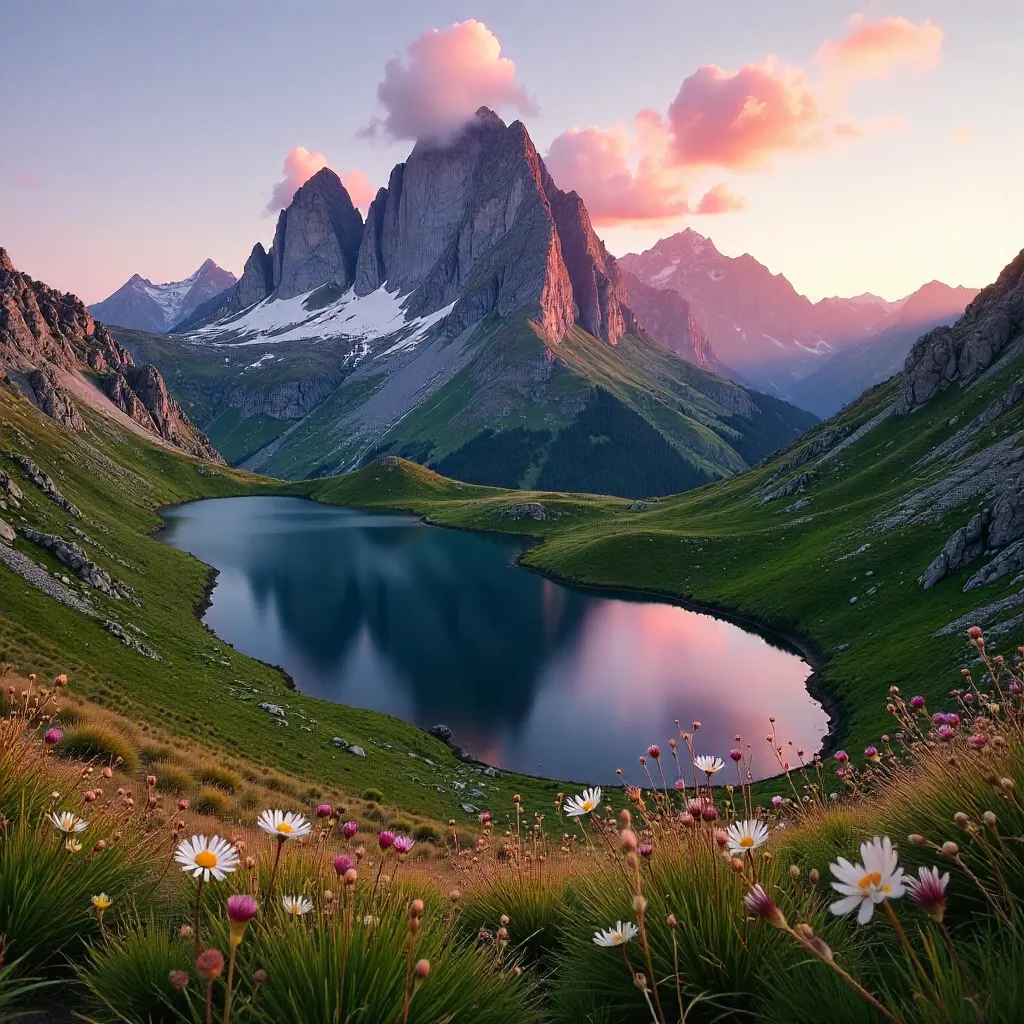 Majestic Walls of Jerusalem: Alpine Dawn Panorama
