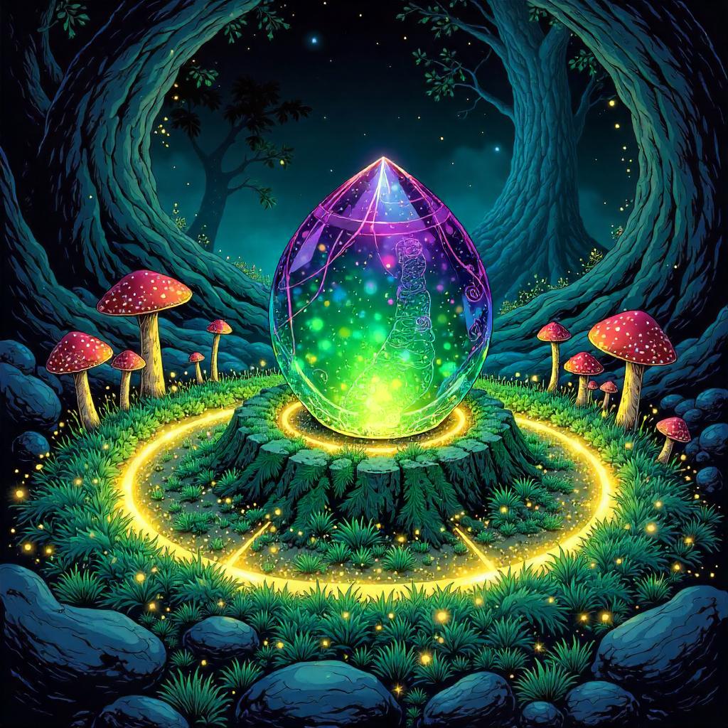Philosopher's Stone in a Fairy Ring - Comic Book Style