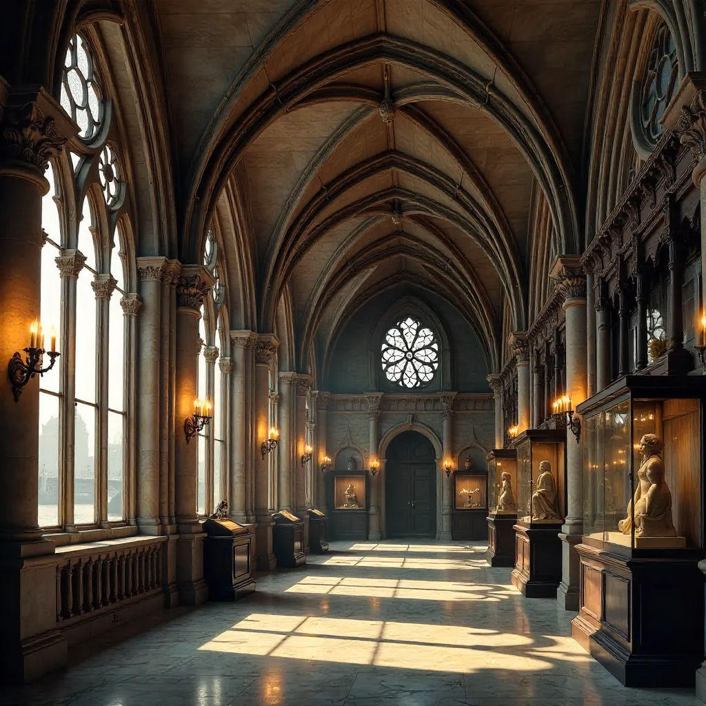 Intricate Gothic Revival Interior of a London Museum