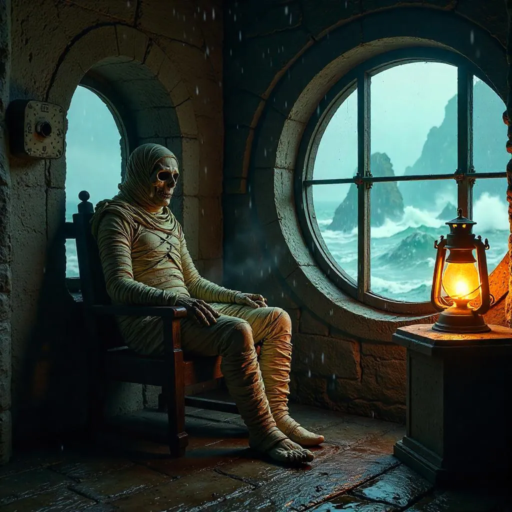 Mummy in the Lighthouse: Photorealistic Scene