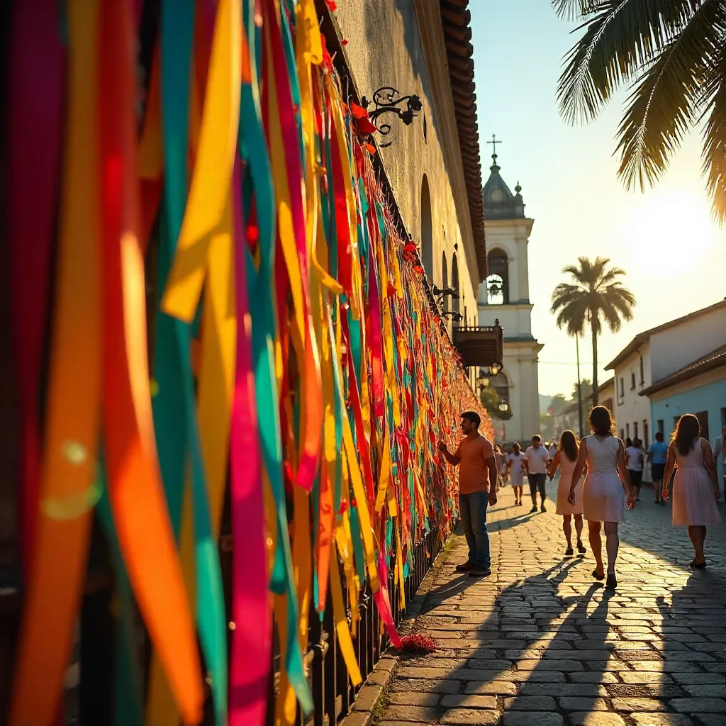 Ribbons of Hope at Bonfim in Salvador, Brazil