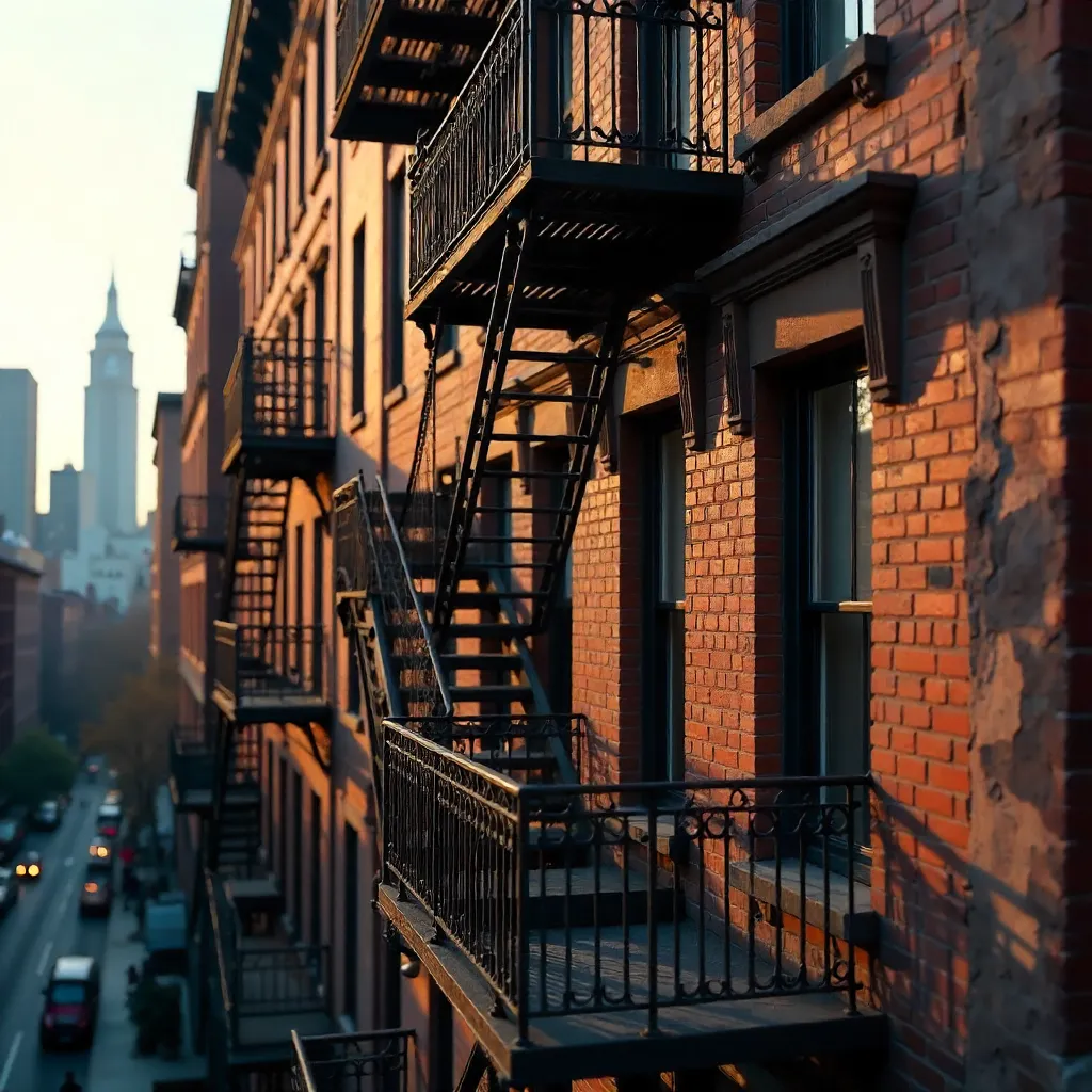 Close-Up NYC Facades and Fire Escapes