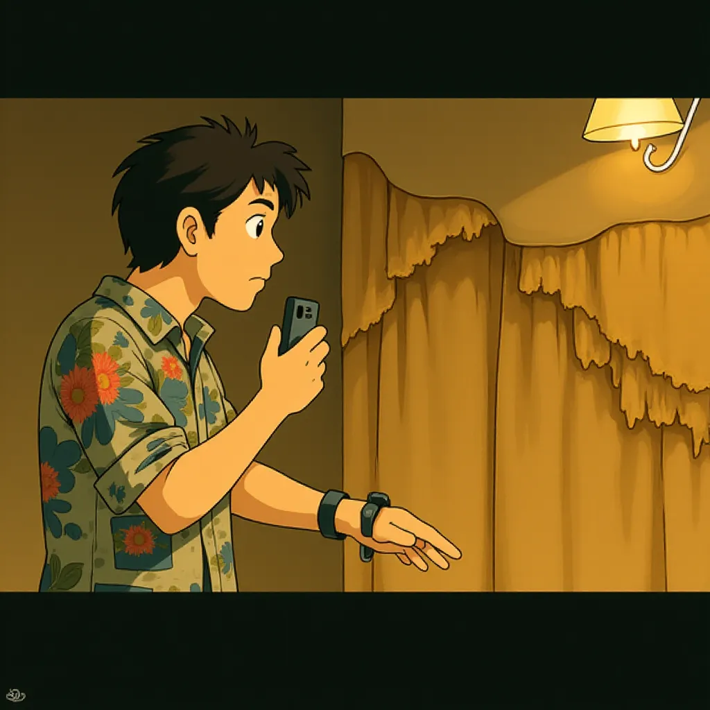 John Cusack in 1408 (2007) - Anime style