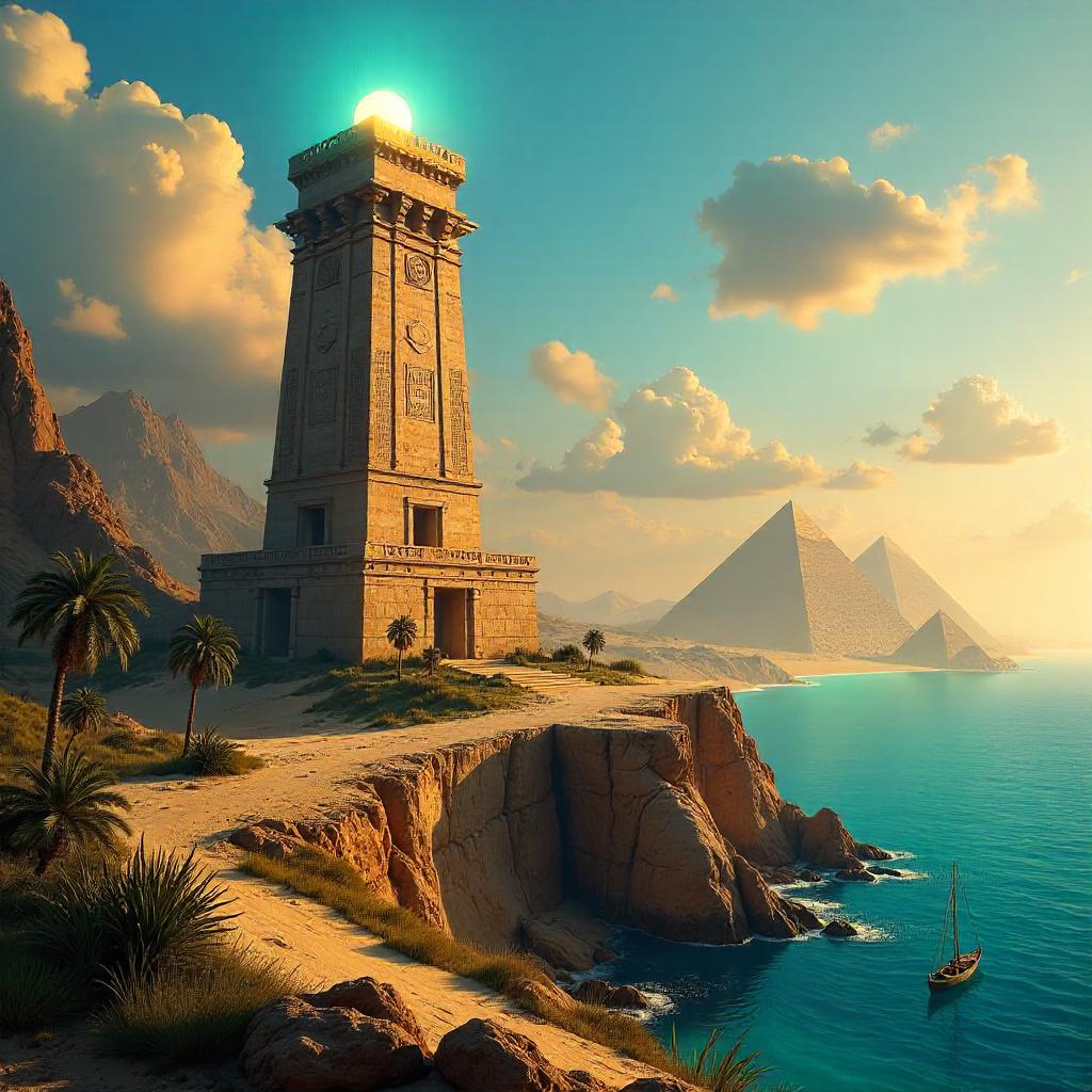 Lighthouse of Ra: Ancient Egyptian Concept Art