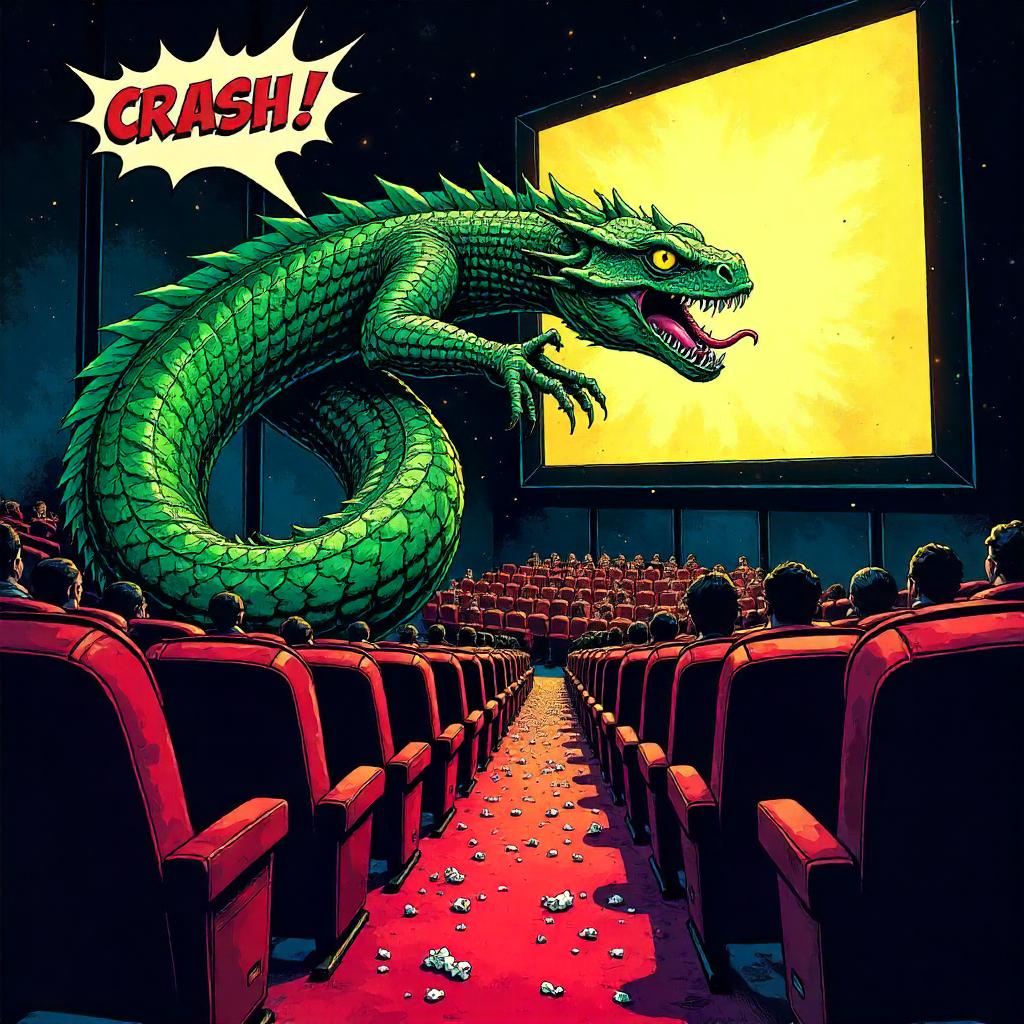 Basilisk in a Comic-Book Movie Theater
