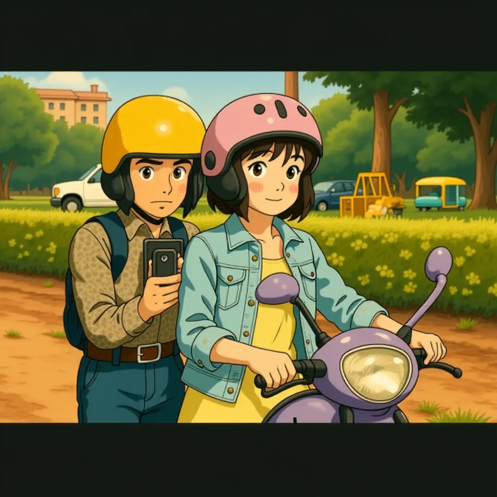 Aamir Khan and Anushka Sharma in PK (2014) - Anime style