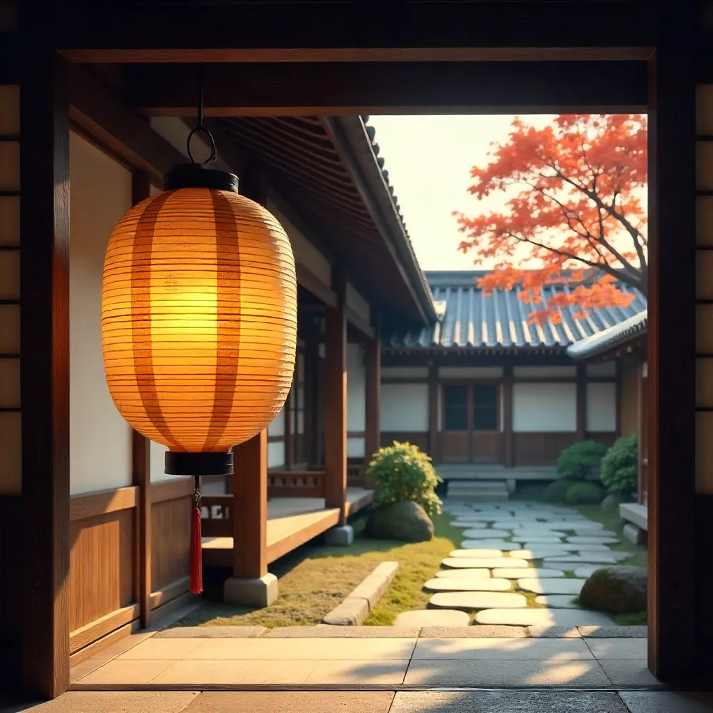 Kyoto Temple Lantern: Essence of Japanese Architecture