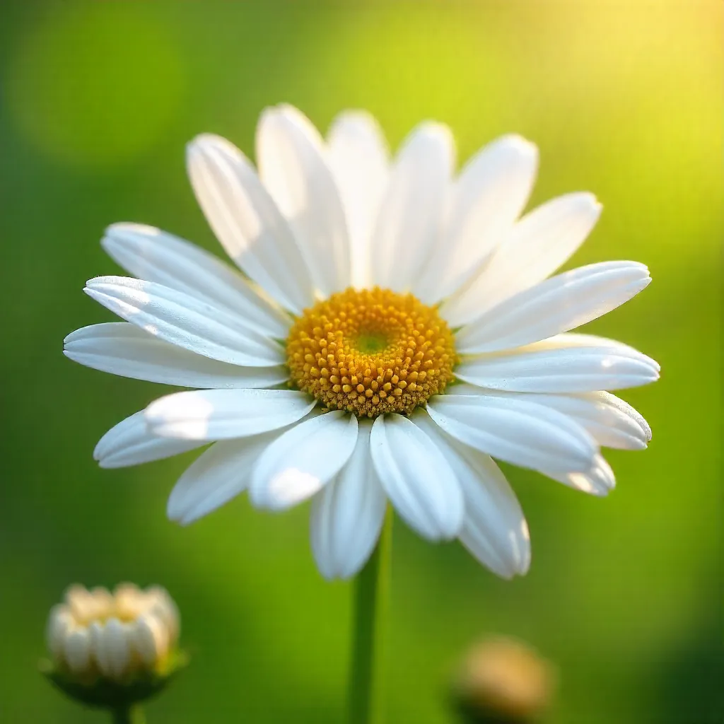 Close-Up of Radiant White Daisies in Bloom