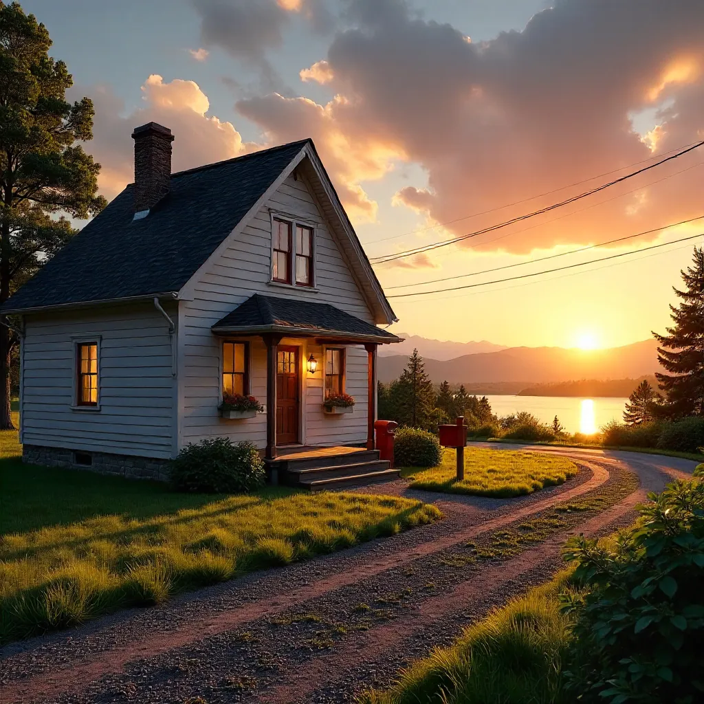 Golden Hour Suburban Home in Sainte-Agathe-des-Monts