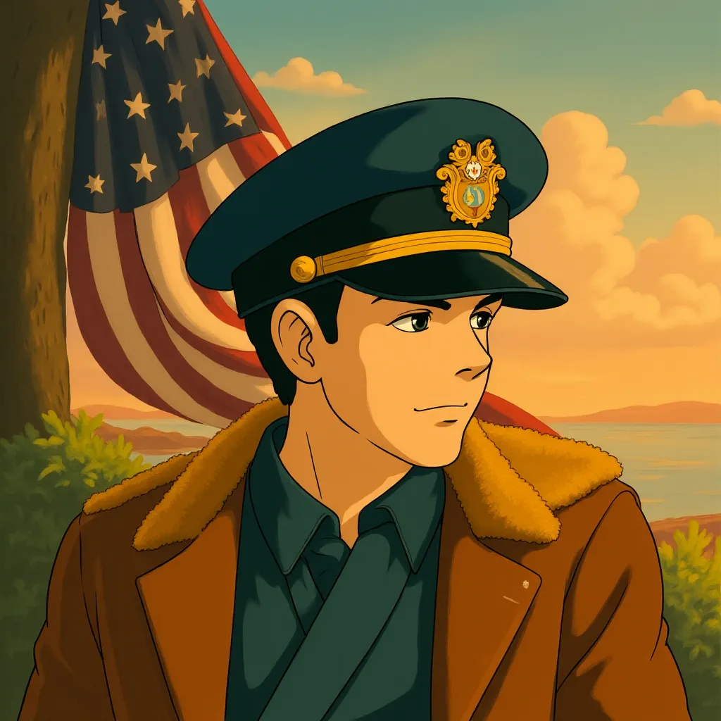 Tom Hanks in Greyhound (2020) - Anime style