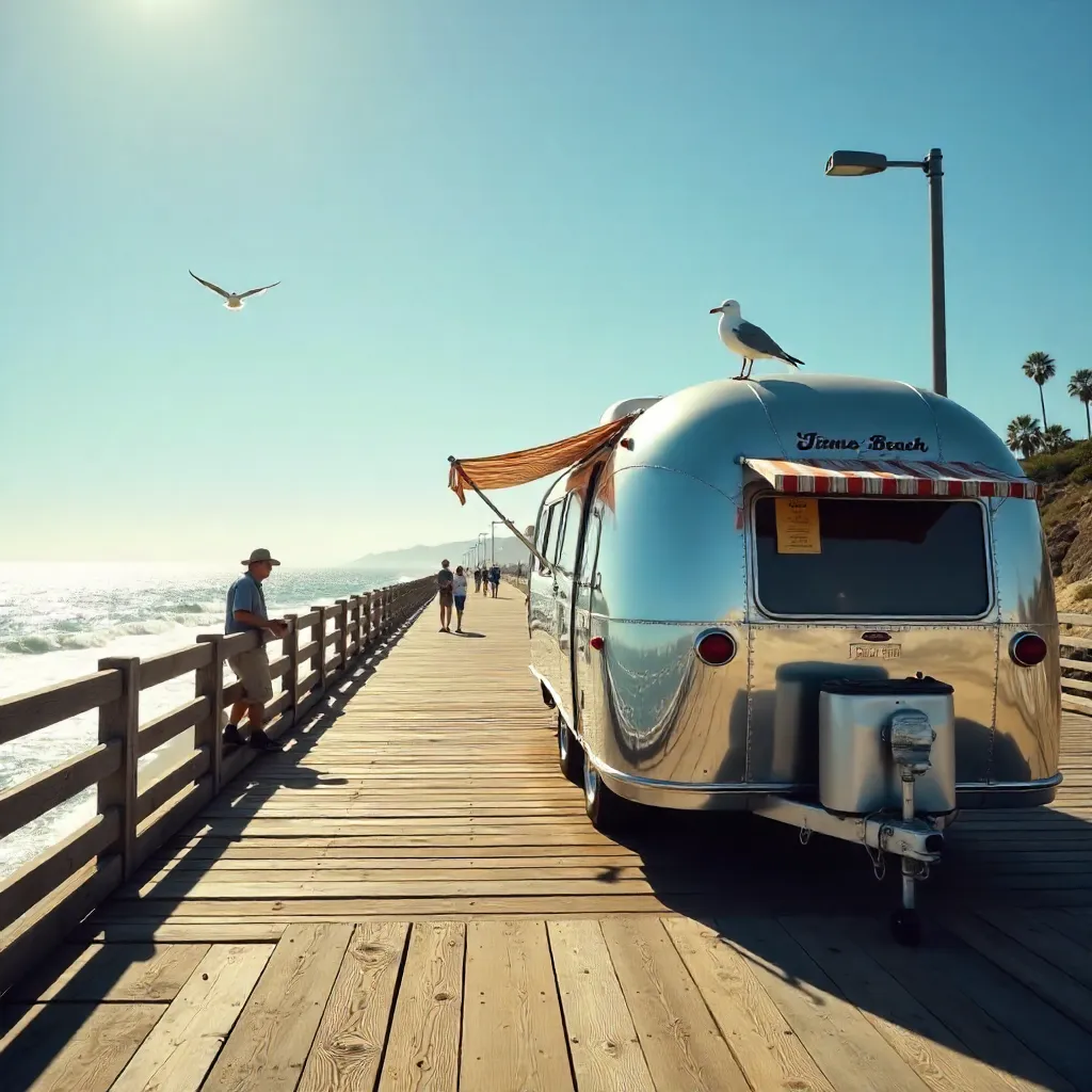Airstream Rod Rental on Pismo Beach Pier