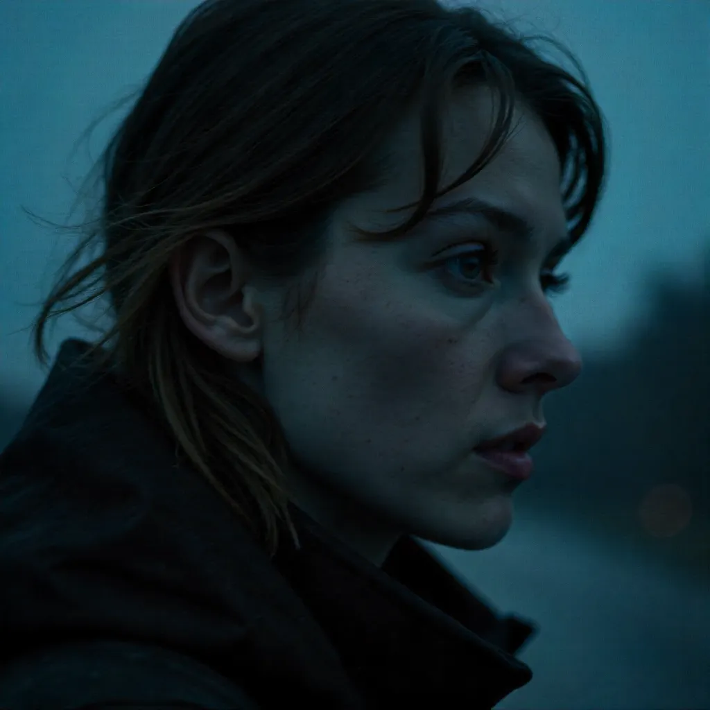 Blurred Noir Portrait: Moody and Mysterious