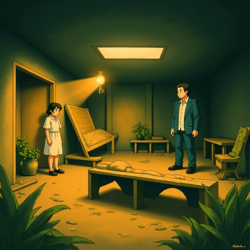 John Cusack and Jasmine Jessica Anthony in 1408 (2007) - Anime style