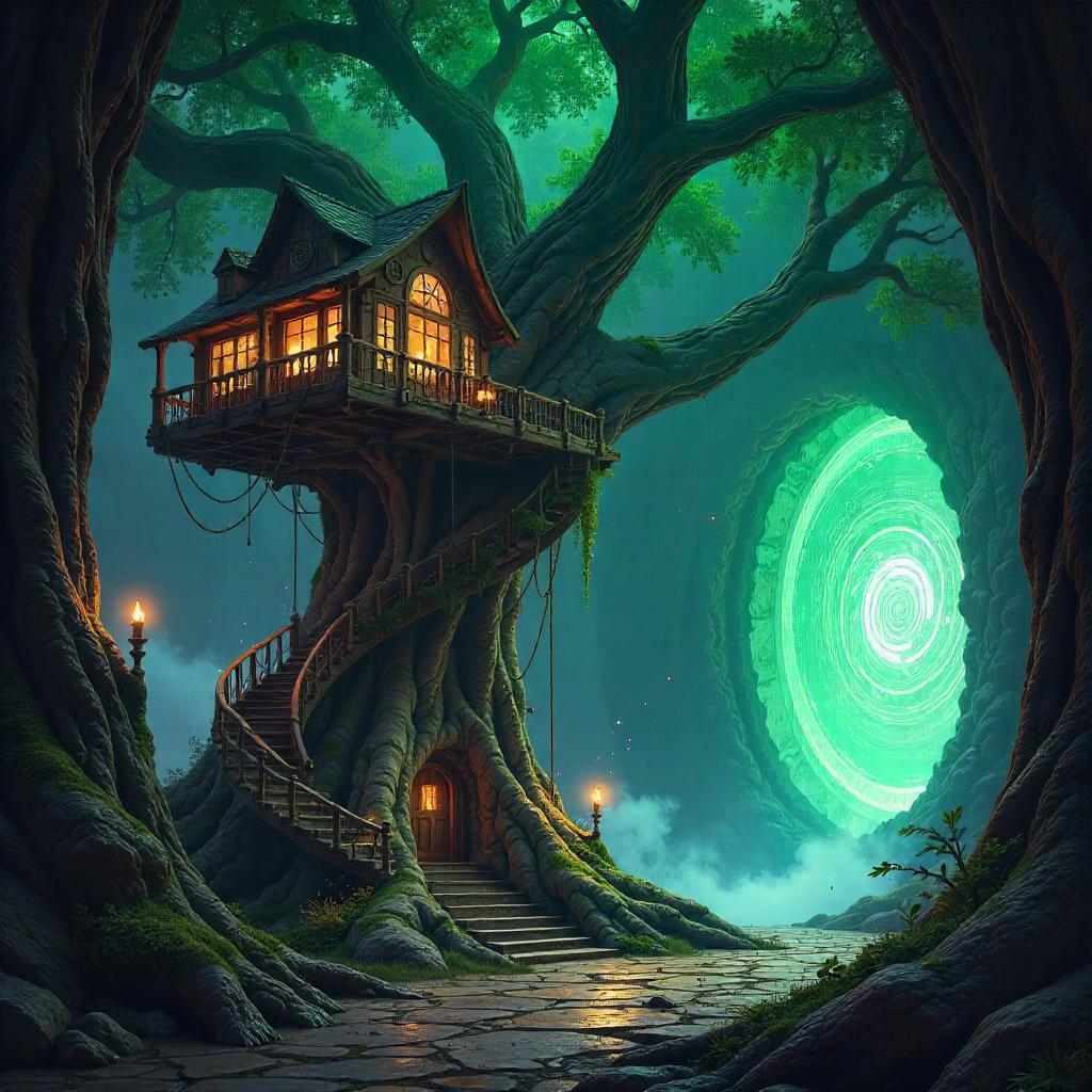 Portal Chamber Treehouse Concept Art
