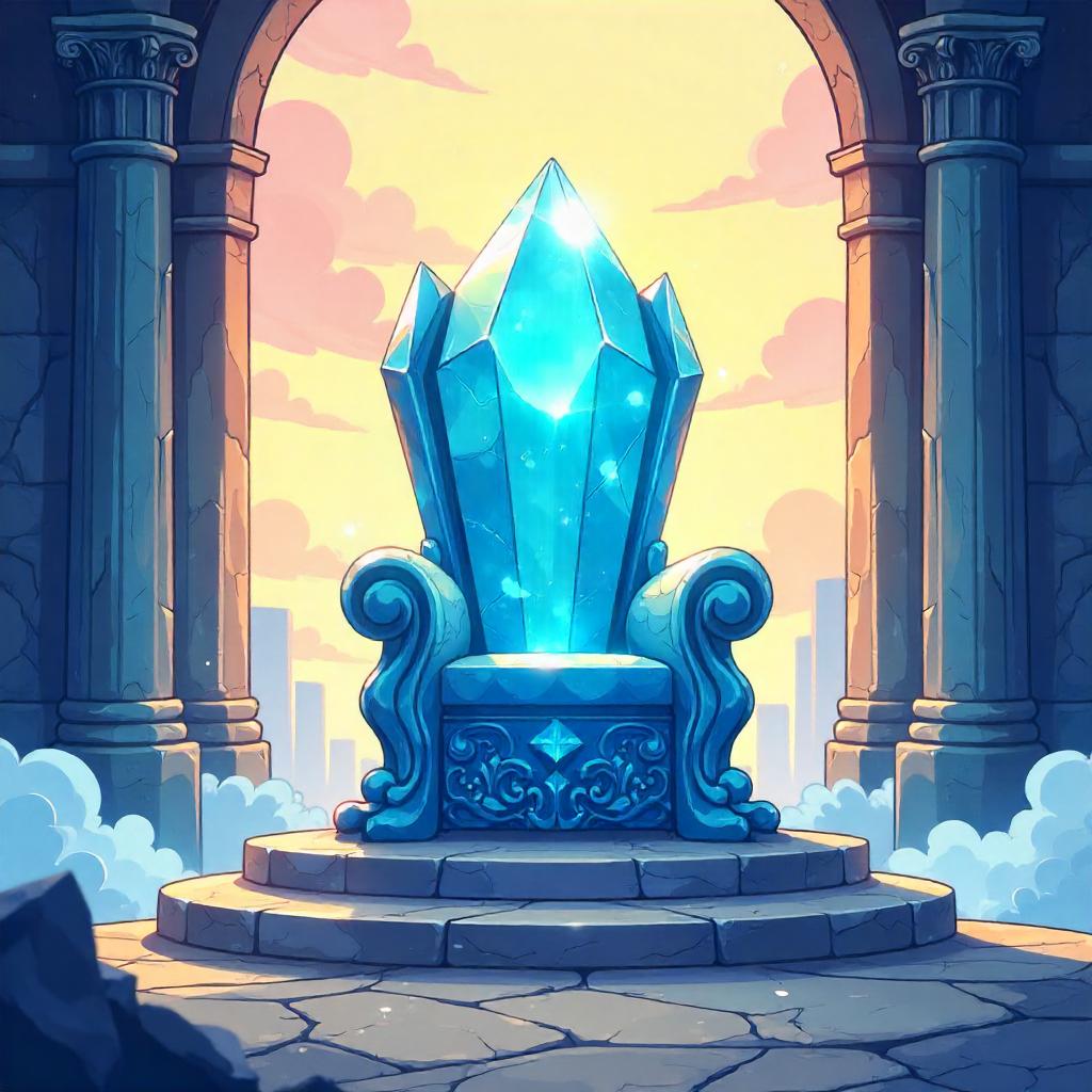 Morning Mist Cartoon Crystal Throne