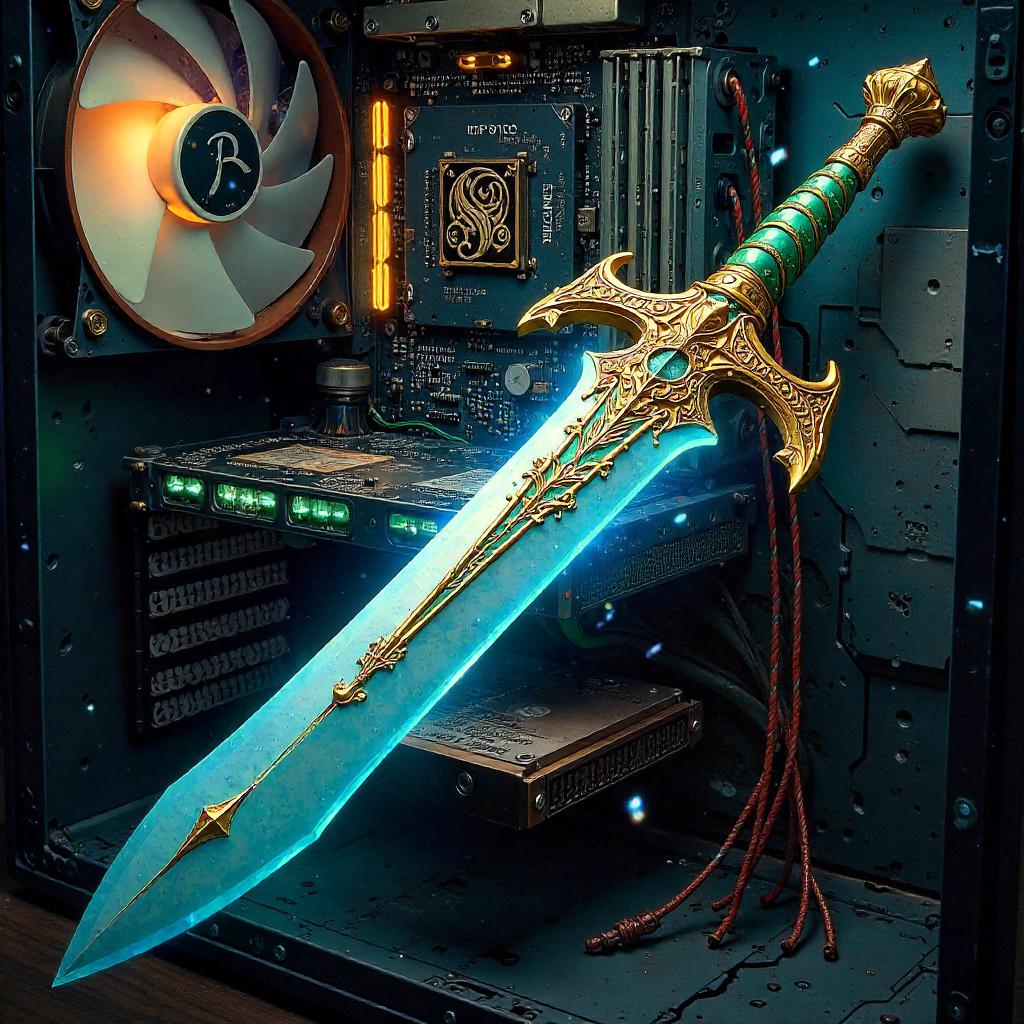 Enchanted Blade: An Oil Painting Inside a Computer