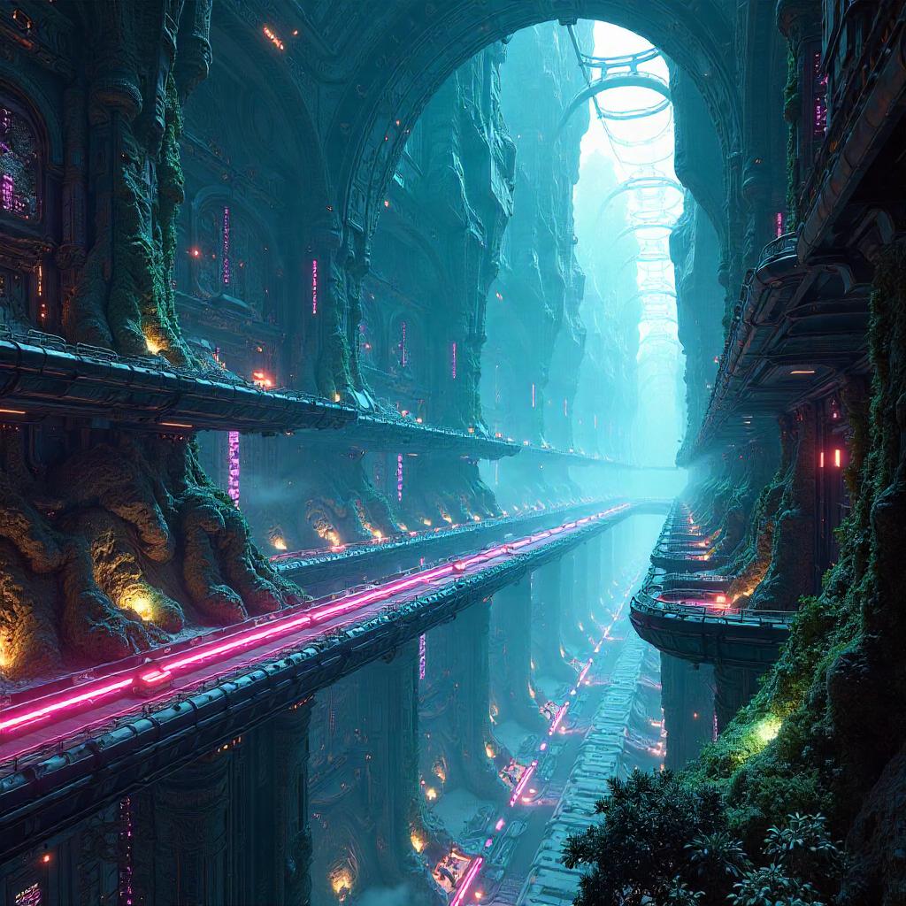 Nebula City Inside the Alien Mothership