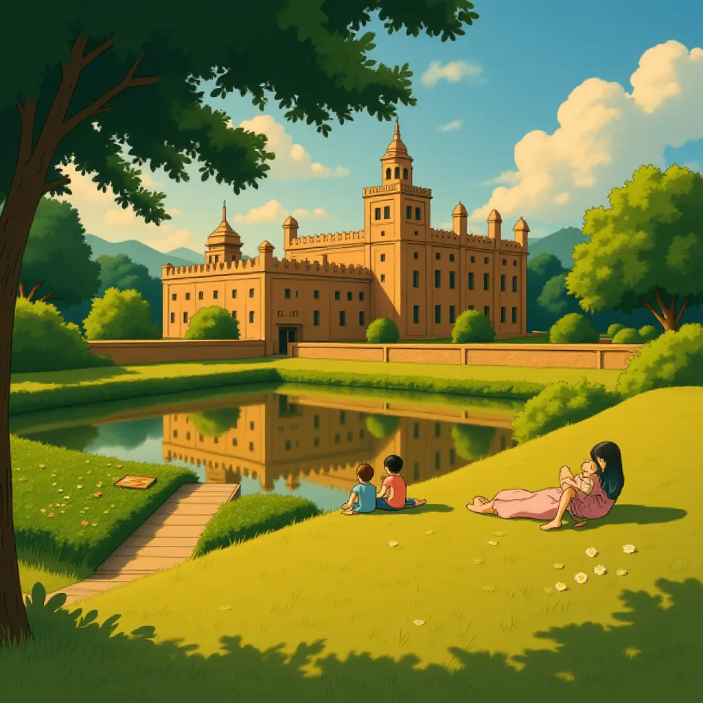 Alison Oliver, Barry Keoghan, Archie Madekwe, and Jacob Elordi in Saltburn (2023) - Anime style