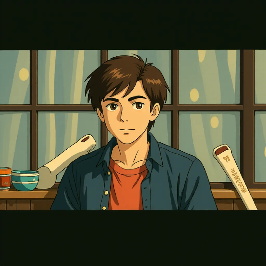 Nat Wolff in The Intern (2015) - Anime style