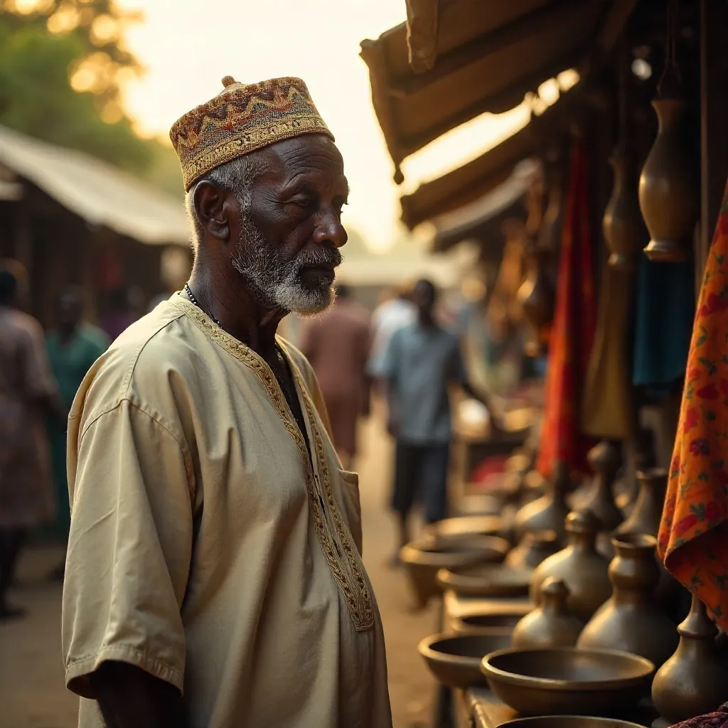 Golden Hour at the Nigerian Craft Market