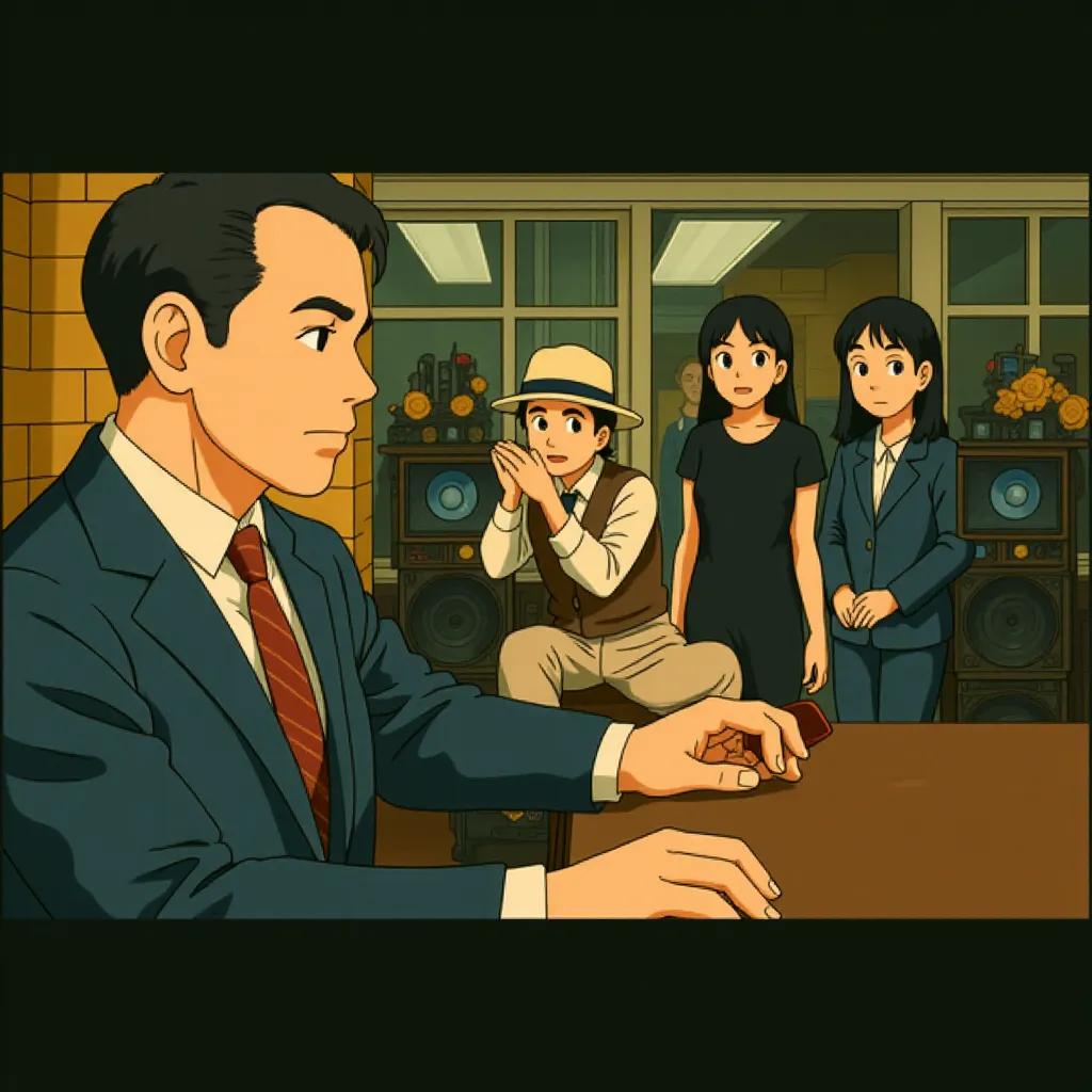 Tom Hanks and Steven Spielberg in Bridge of Spies (2015) - Anime style