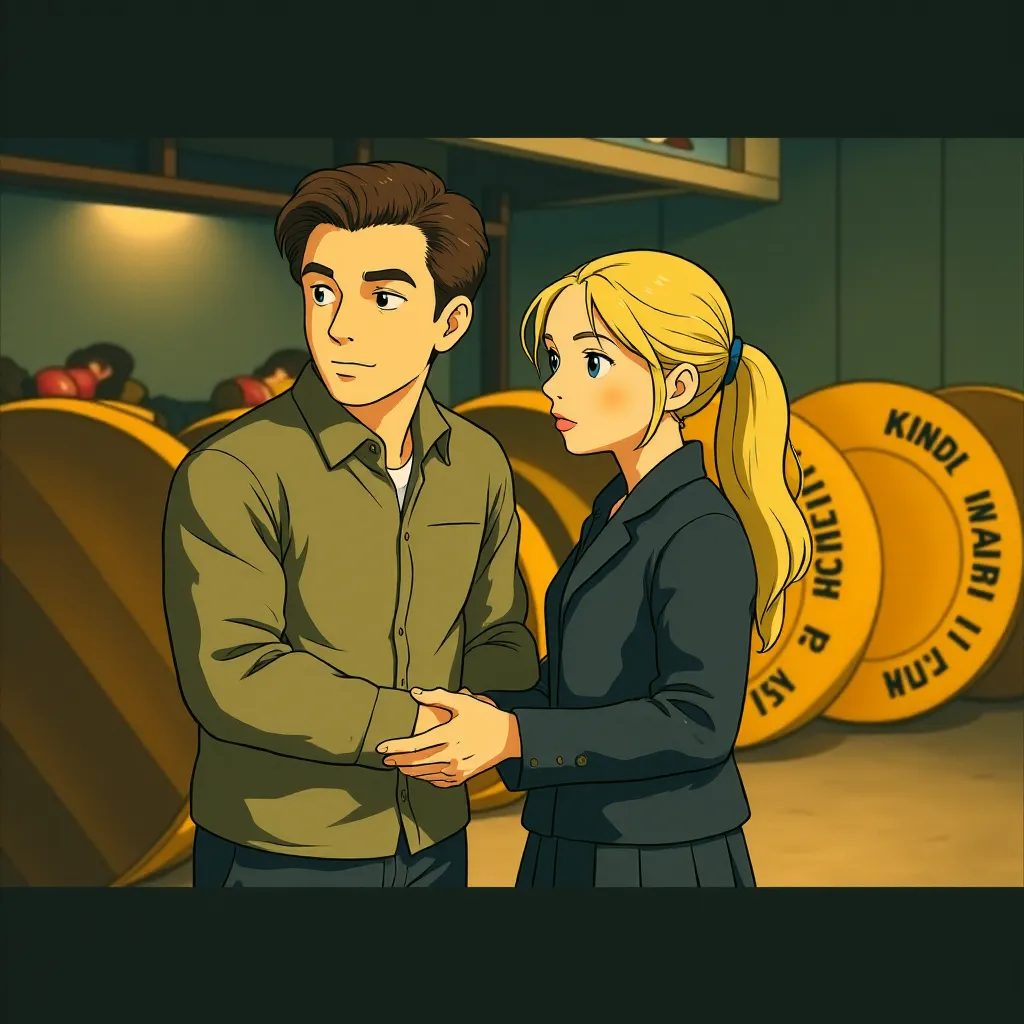 Tony Goldwyn and Shailene Woodley in Divergent (2014) - Anime style