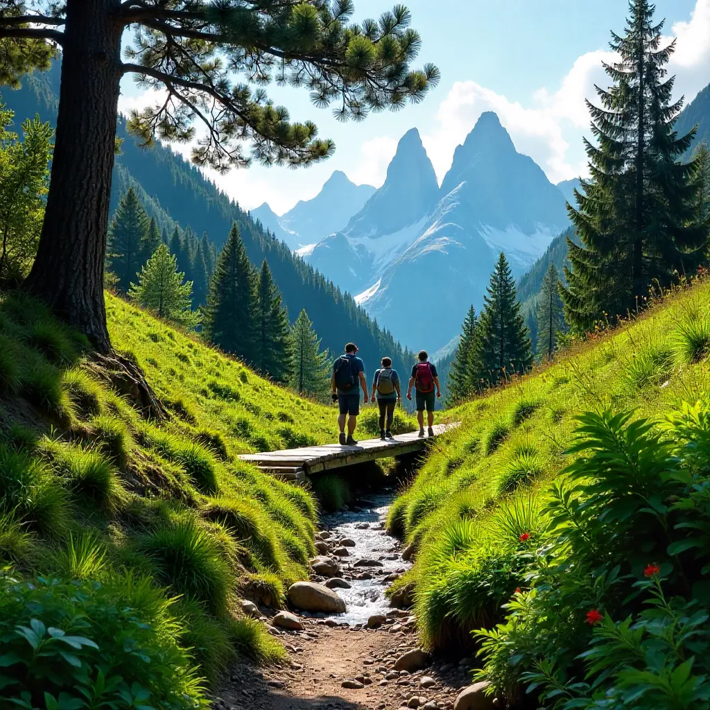 Verdant Pyrenees Mountain Trail near Alçay-Alçabéhéty-Sunharette